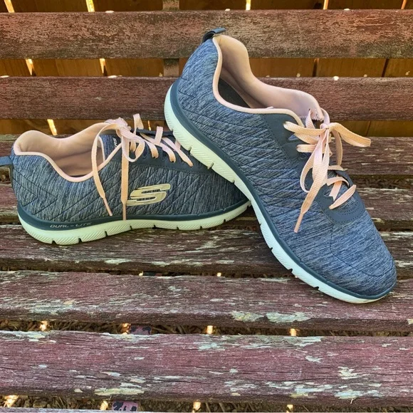 Skechers Womens Flex Appeal 2.0 | Size 11 |  Navy / Pink - Picture 9 of 9